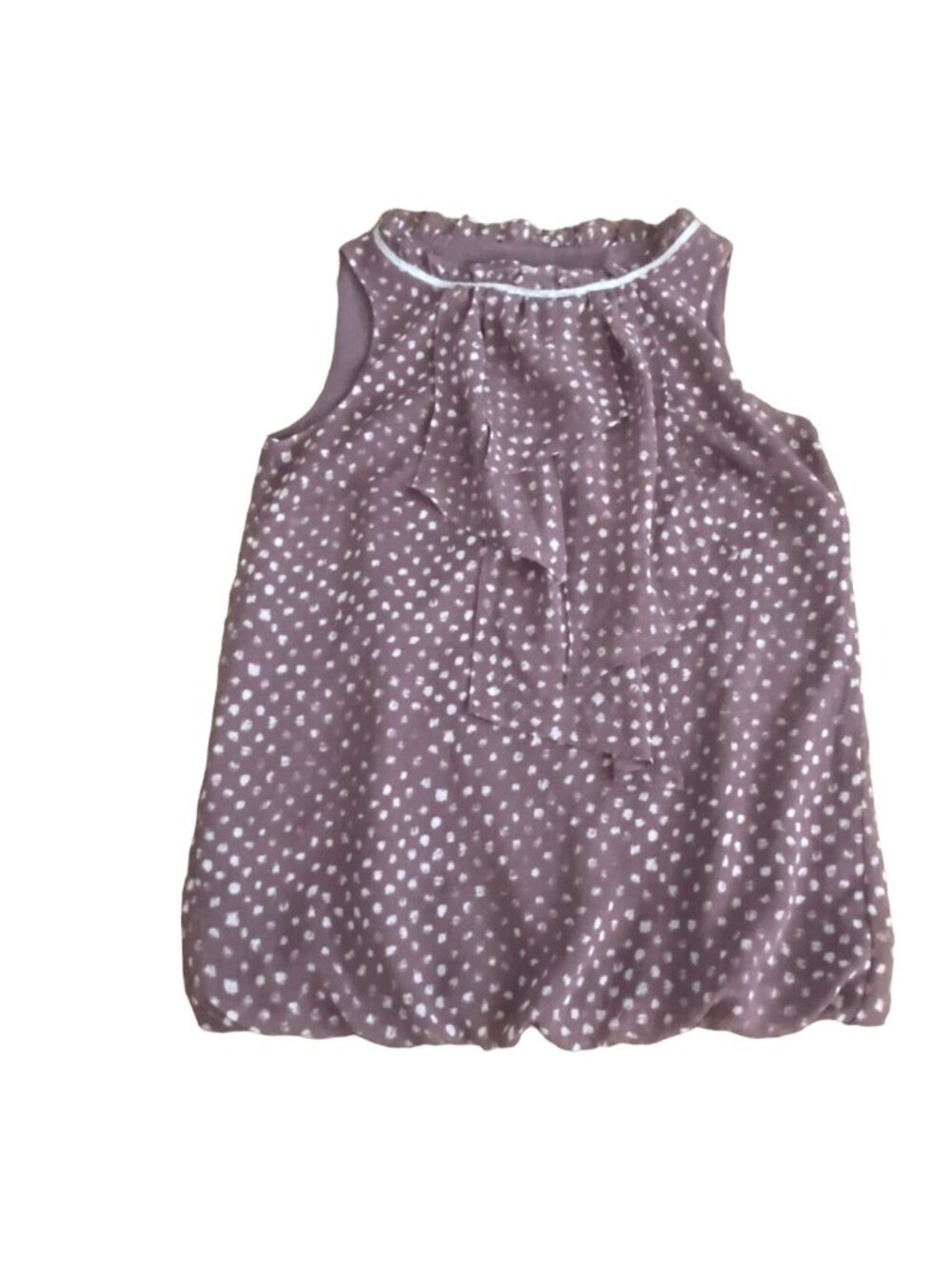 Ann Taylor's Loft Womens Sleeveless Balloon Bottom Blouse-Brown-Size XS-GUC